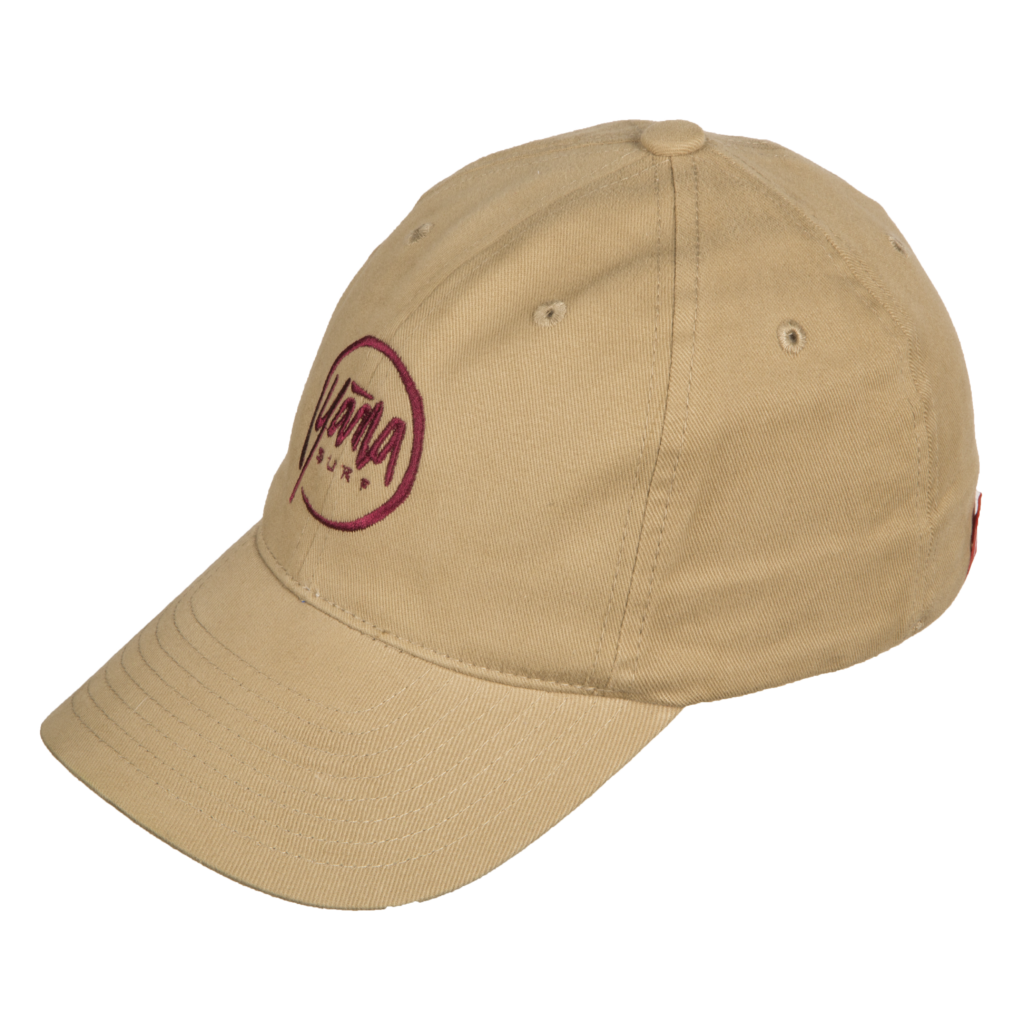 Tan Hat - Red Logo - Yana Surf - Enlightened Balsa Wood Surfboards