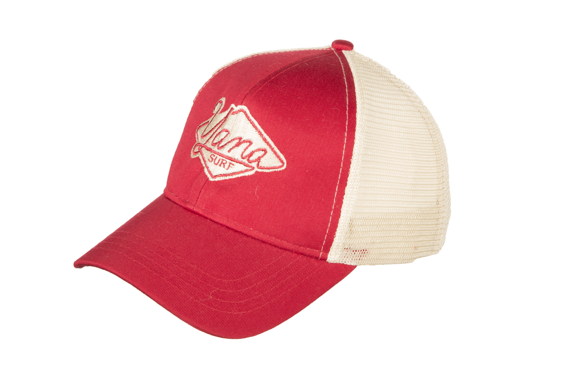 Red Trucker Hat - Yana Surf - Enlightened Balsa Wood Surfboards